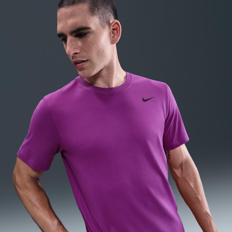 Nike Dri-FIT Fitness T-shirt voor heren Paars - Foto 4