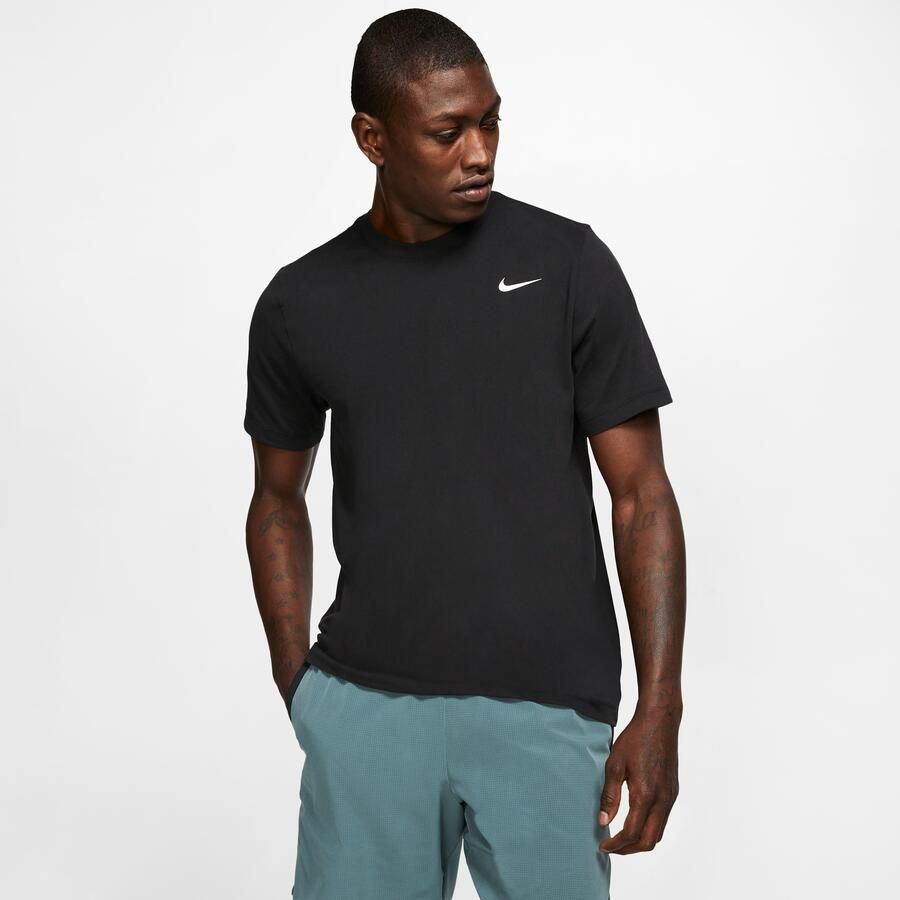 Nike Dri-FIT Fitness T-shirt voor heren Zwart - Foto 4