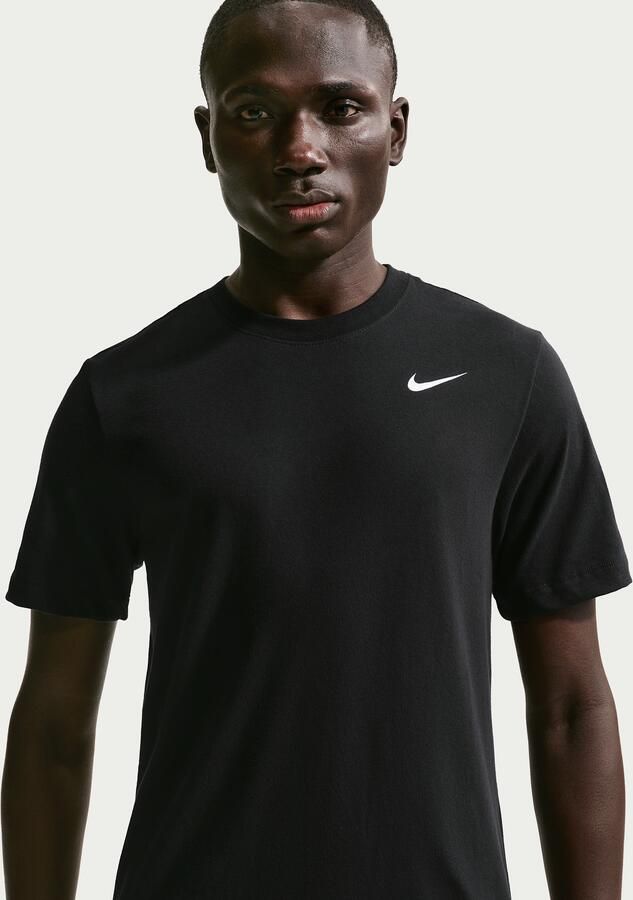 Nike Dri-FIT Fitness T-shirt voor heren Zwart
