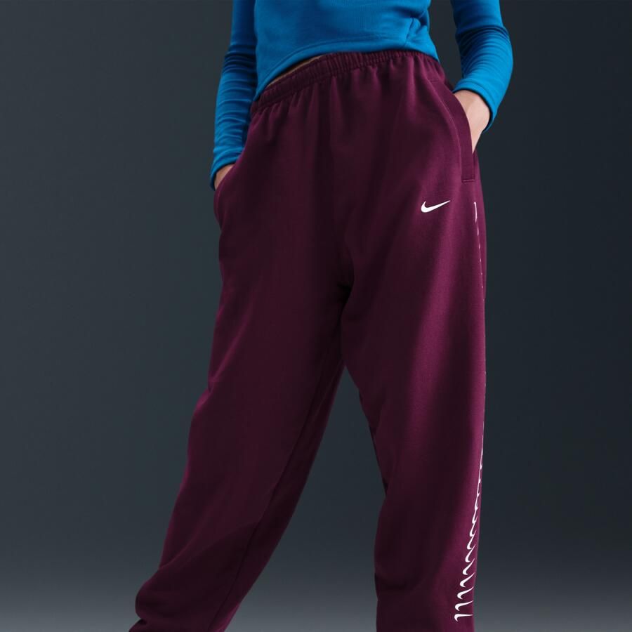 Nike Dri-FIT fleecebroek voor meisjes Rood