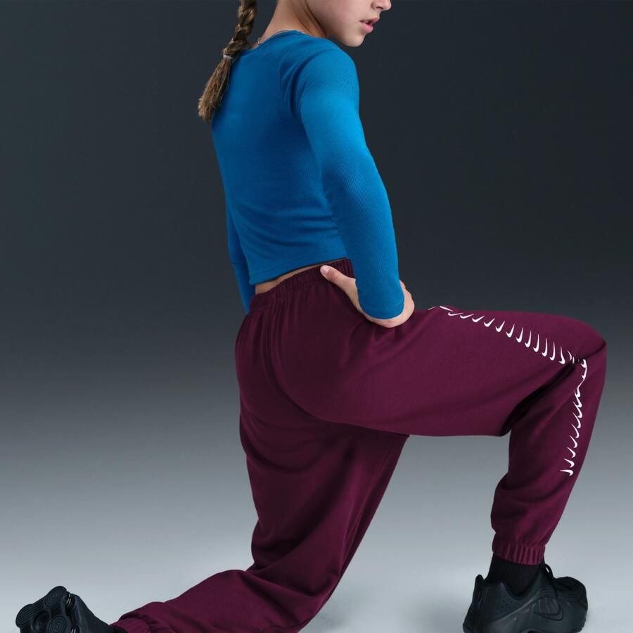 Nike Dri-FIT fleecebroek voor meisjes Rood - Foto 2