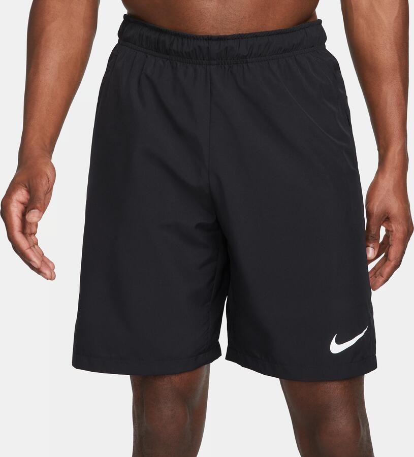 Nike Dri-FIT Geweven trainingsshorts voor heren (23 cm) Zwart - Foto 4