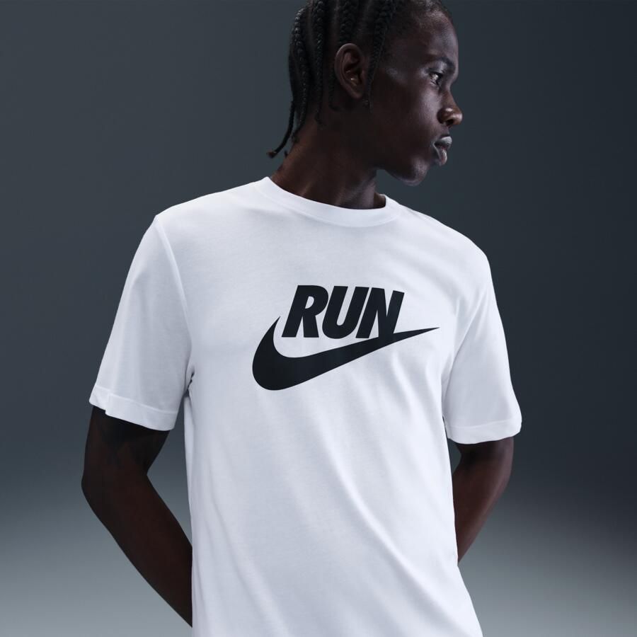 Nike Dri-FIT hardloopshirt voor heren Wit - Foto 4