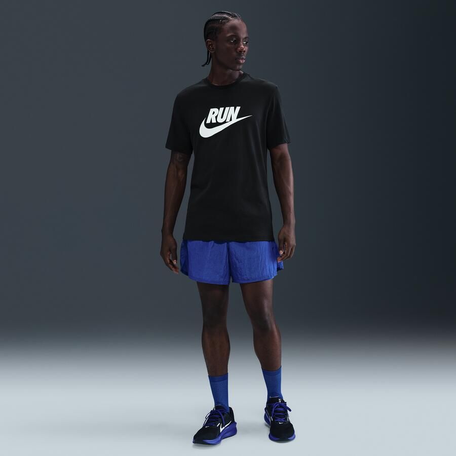 Nike Dri-FIT hardloopshirt voor heren Zwart - Foto 3