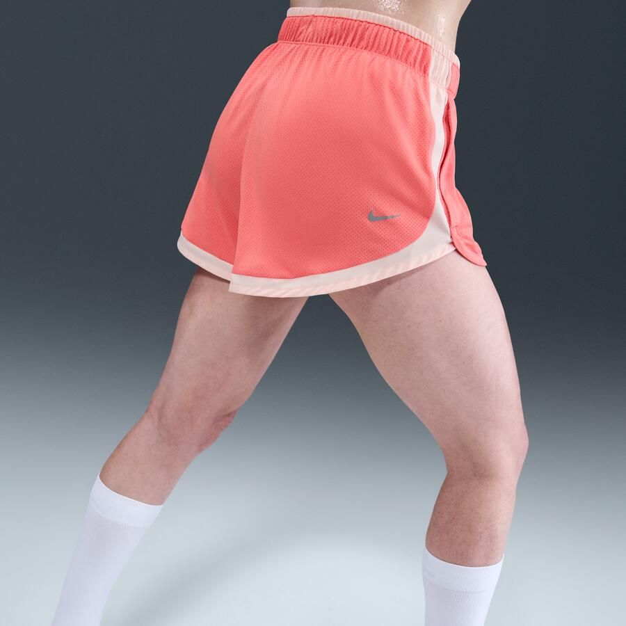 Nike Dri-FIT hardloopshorts met binnenbroekje voor dames Oranje - Foto 2
