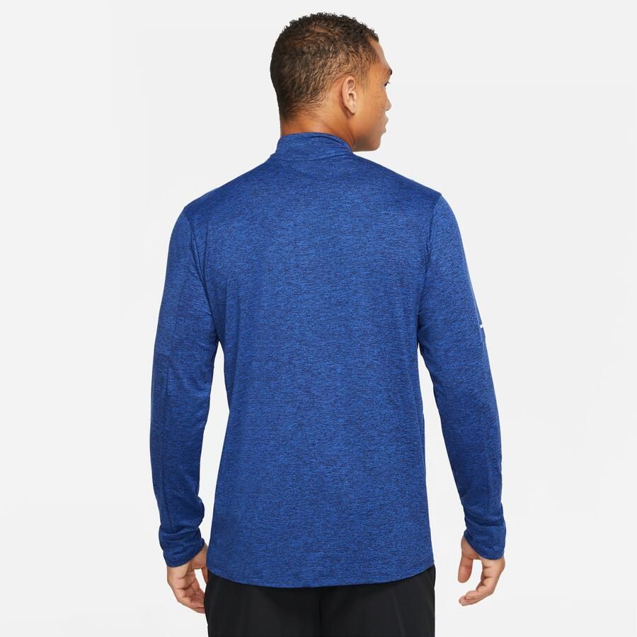 Nike Dri-FIT hardlooptop met halflange rits voor heren Blauw - Foto 4