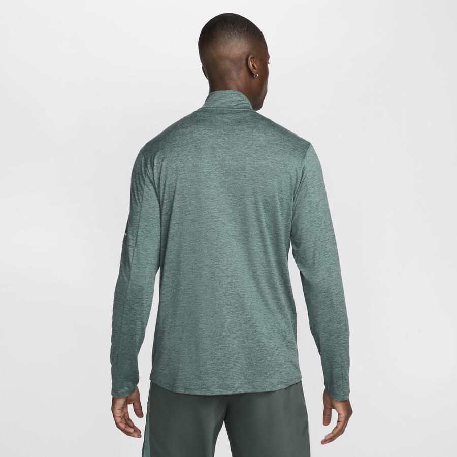 Nike Dri-FIT hardlooptop met halflange rits voor heren Groen - Foto 4