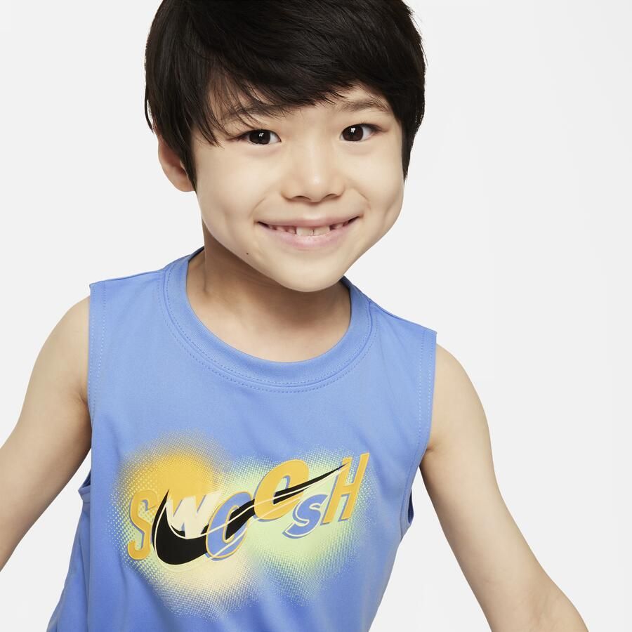 Nike Dri-FIT Hazy Rays set van tanktops voor kleuters Wit
