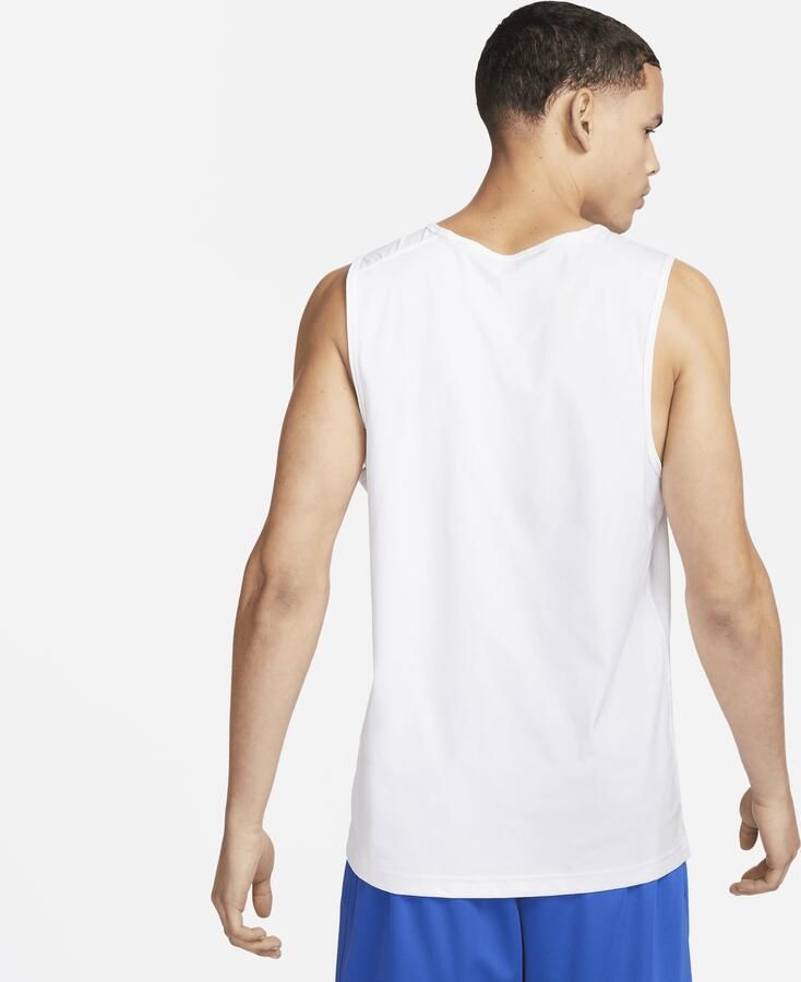 Nike Dri-FIT Hyverse fitnesstanktop zonder mouwen voor heren Wit - Foto 2