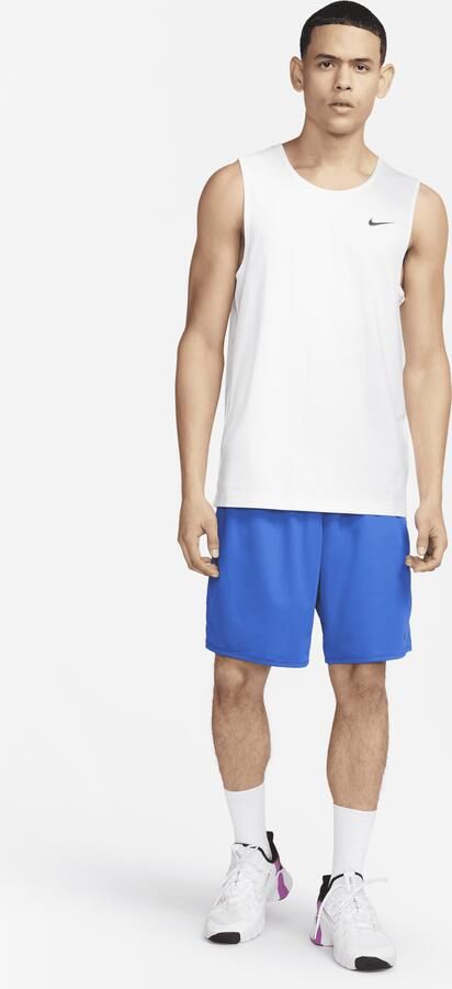 Nike Dri-FIT Hyverse fitnesstanktop zonder mouwen voor heren Wit - Foto 3