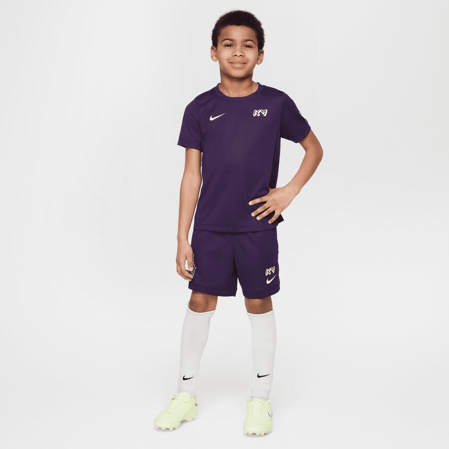 Nike Dri-FIT Kylian Mbappé ACD25 set met top en shorts met korte mouwen voor kleuters Paars - Foto 4