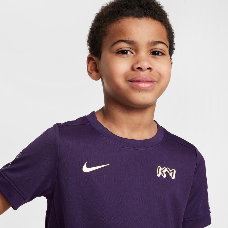 Nike Dri-FIT Kylian Mbappé ACD25 set met top en shorts met korte mouwen voor kleuters Paars - Foto 3