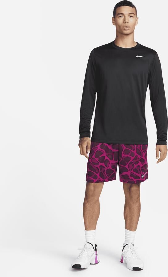 Nike Dri-FIT Legend fitnesstop met lange mouwen voor heren Zwart - Foto 3