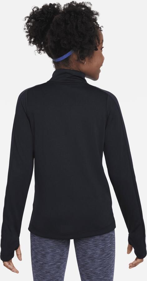 Nike Dri-FIT stop met lange mouwen en korte rits Zwart - Foto 5