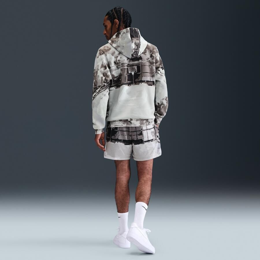 Nike Dri-FIT mesh basketbalshorts voor heren (13 cm) Grijs - Foto 3