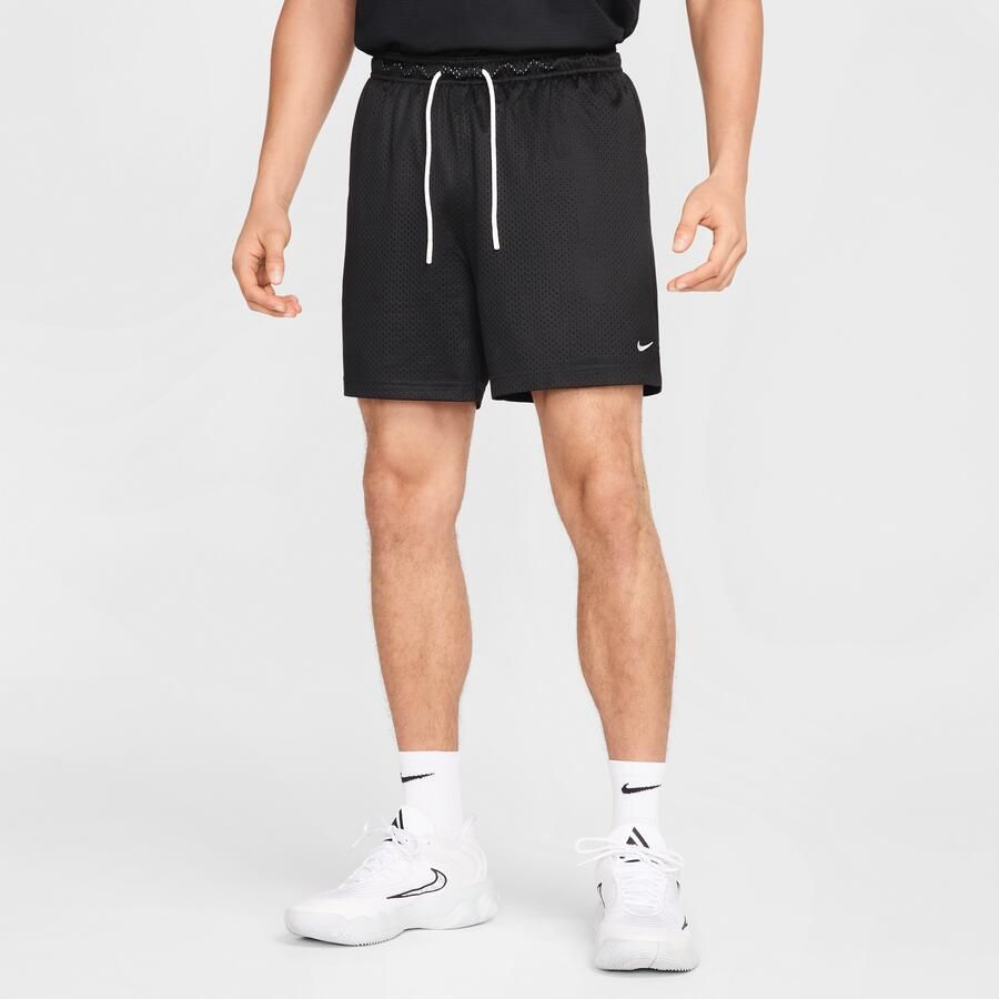 Nike Dri-FIT mesh basketbalshorts voor heren (13 cm) Zwart - Foto 4
