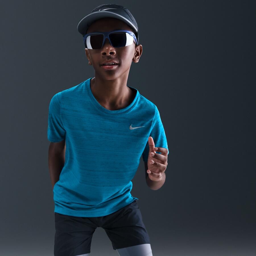 Nike Dri-FIT Miler trainingstop voor jongens Blauw - Foto 2