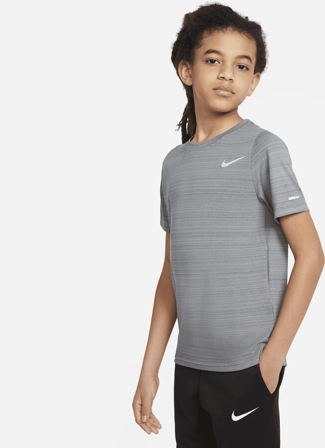 Nike Dri-FIT Miler trainingstop voor Grijs - Foto 3
