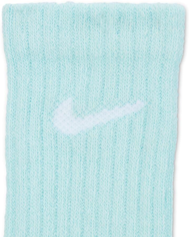 Nike Dri-FIT Performance Basics crew sokken voor kleuters (6 paar) Blauw
