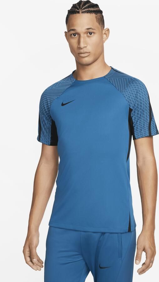 Nike Dri-FIT Strike Voetbaltop met korte mouwen voor heren Blauw - Foto 3