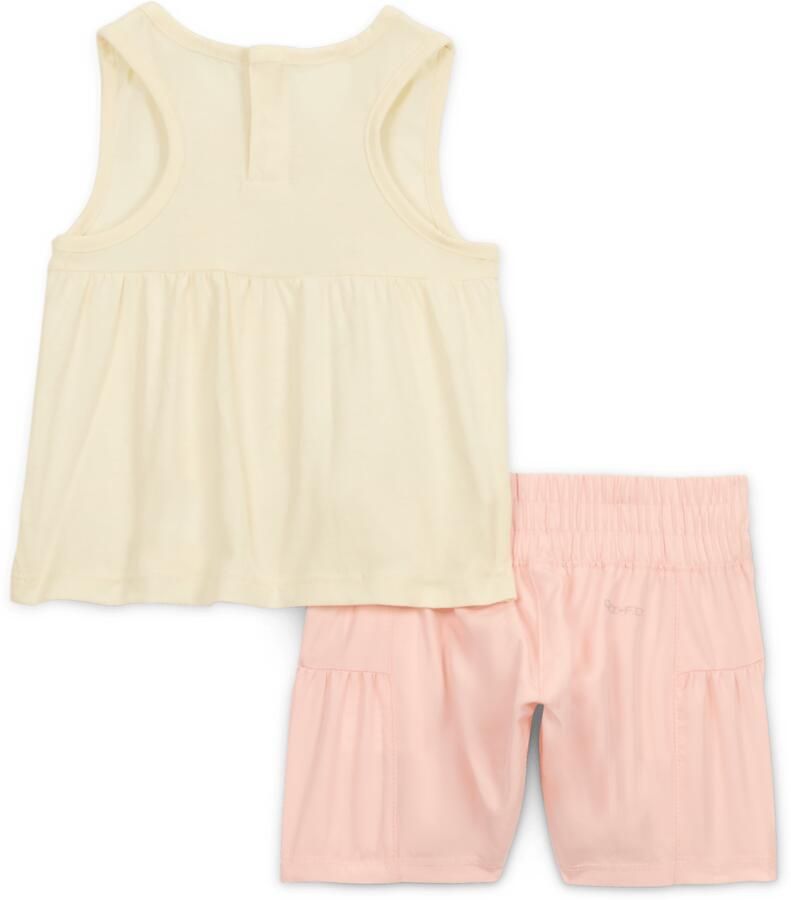 Nike Dri-FIT Sunny Swoosh set met tanktop en shorts voor baby's (12-24 maanden) Roze - Foto 2