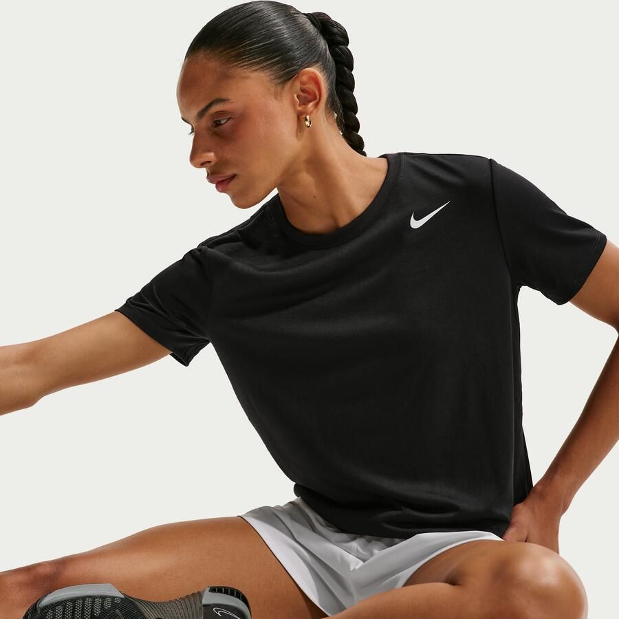 Nike Dames Performance T-shirt Dx0687 Zwart Dames - Foto 3