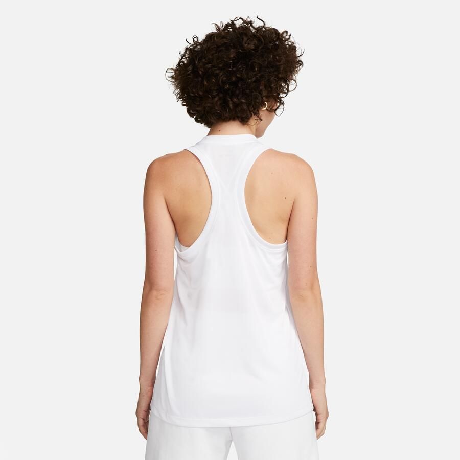 Nike Dri-FIT Tanktop met racerback voor dames Wit