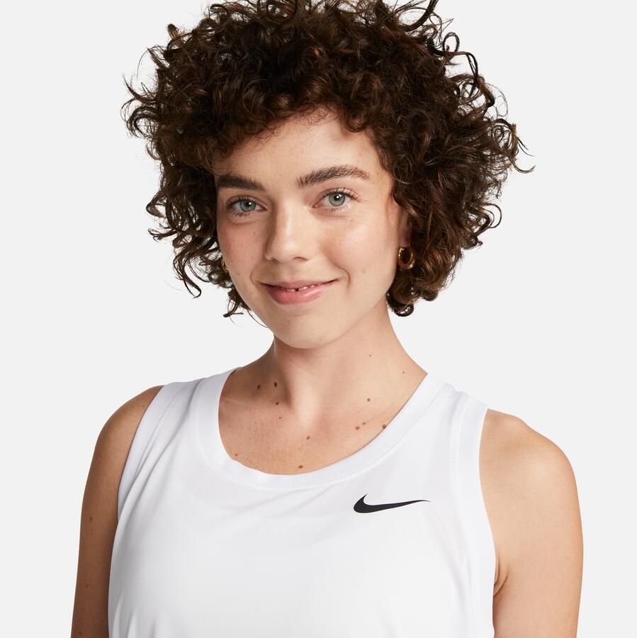 Nike Dri-FIT Tanktop met racerback voor dames Wit - Foto 3