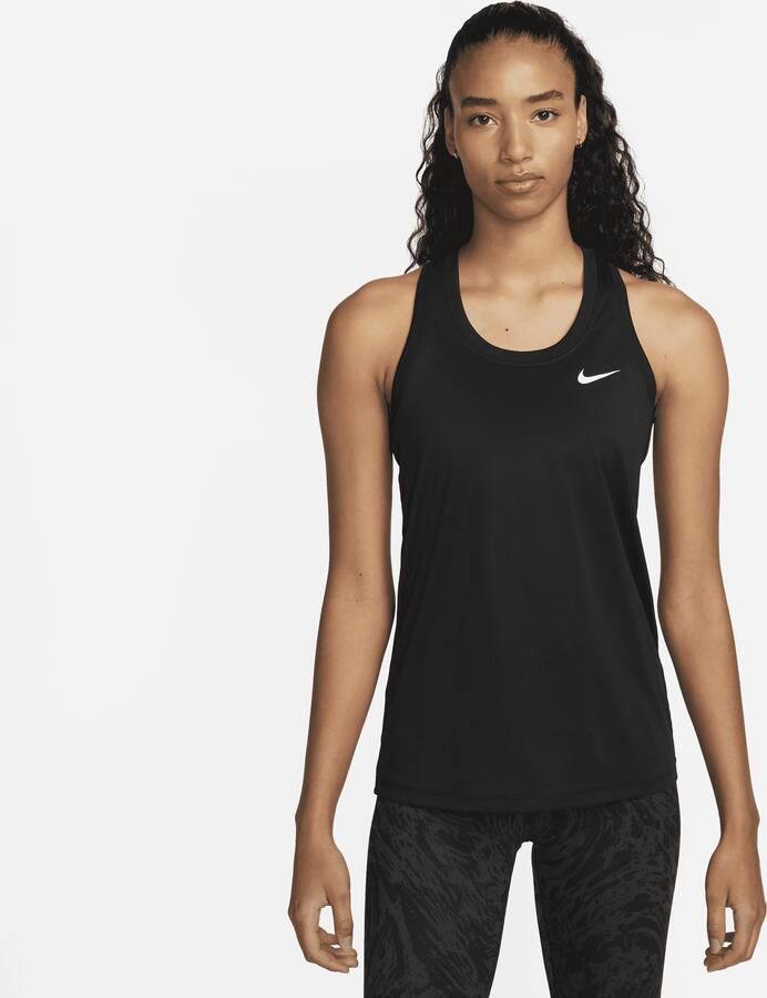 Nike Dri-Fit mouwloze top voor dames Dw0706 Zwart Dames - Foto 4