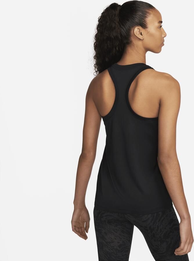 Nike Dri-Fit mouwloze top voor dames Dw0706 Zwart Dames - Foto 3