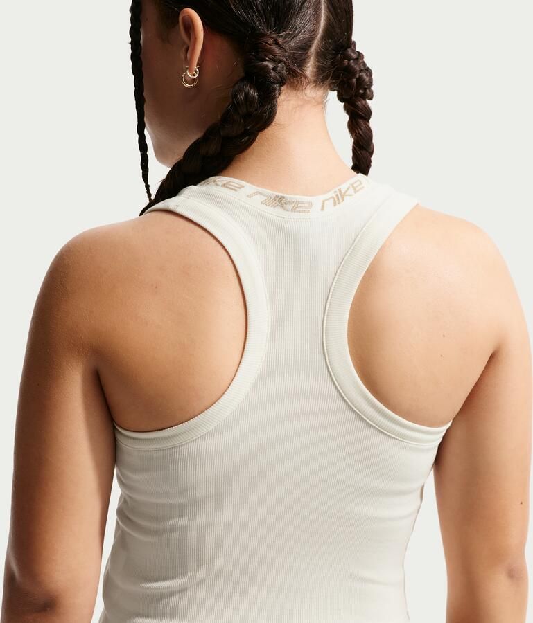 Nike Dri-FIT tanktop voor meisjes Bruin - Foto 2