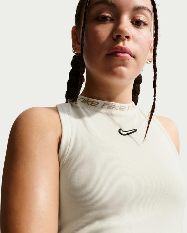 Nike Dri-FIT tanktop voor meisjes Bruin - Foto 3