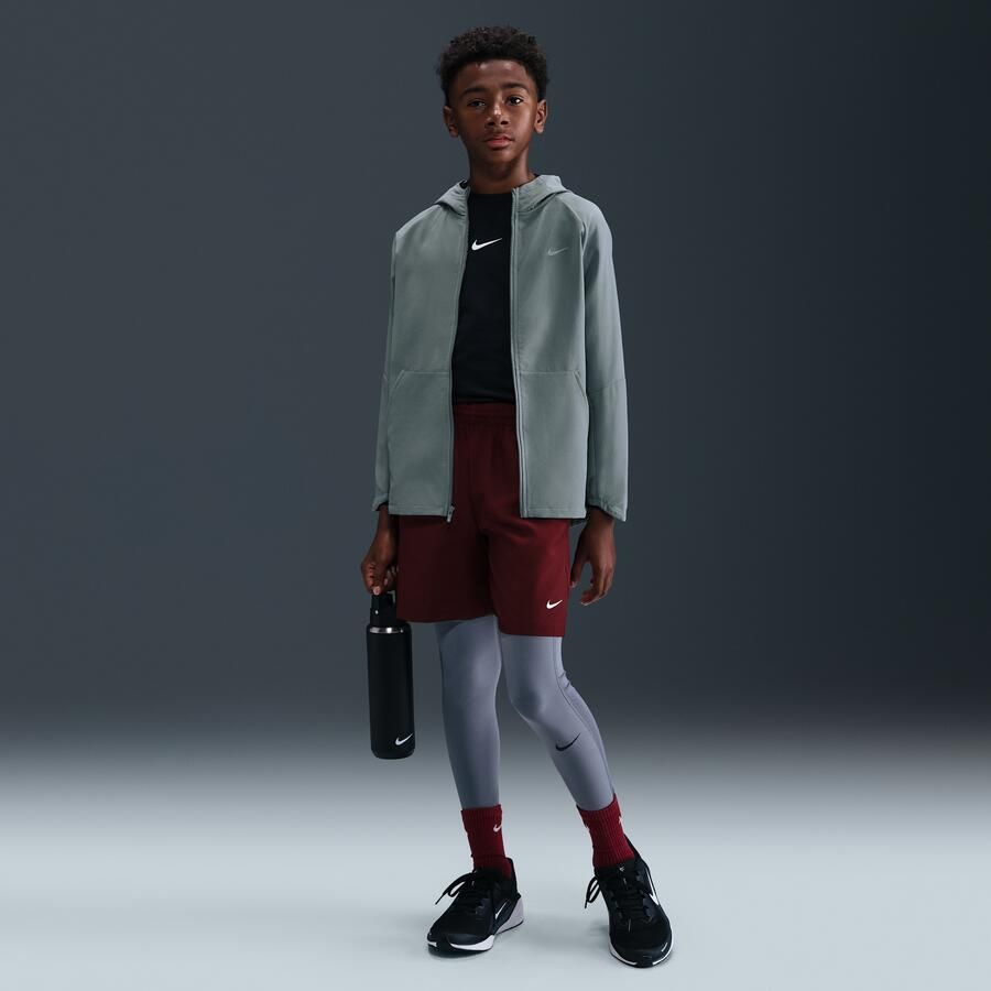 Nike Dri-FIT trainingsjack met uv-bescherming voor kids Grijs - Foto 3