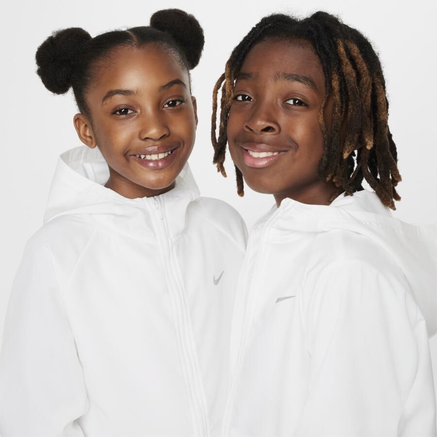 Nike Dri-FIT trainingsjack met uv-bescherming voor kids Wit