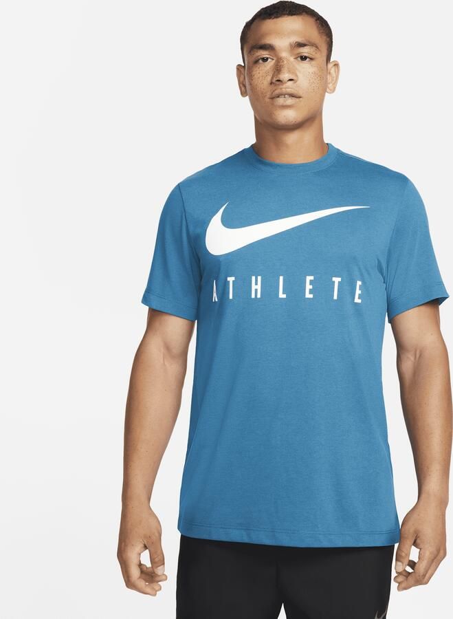 Nike Dri-FIT Trainingsshirt voor heren Blauw - Foto 2