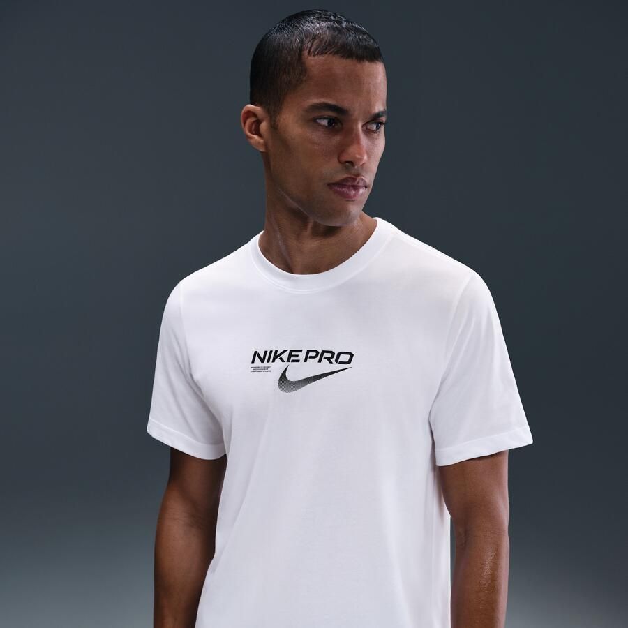 Nike Dri-FIT trainingsshirt voor heren Wit - Foto 4