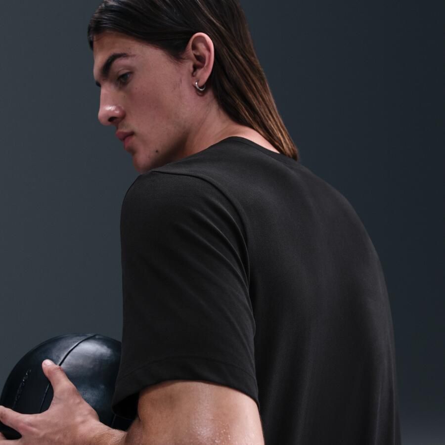 Nike Dri-FIT trainingsshirt voor heren Zwart