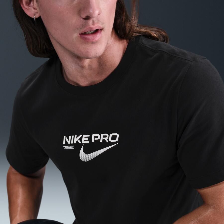 Nike Dri-FIT trainingsshirt voor heren Zwart - Foto 2