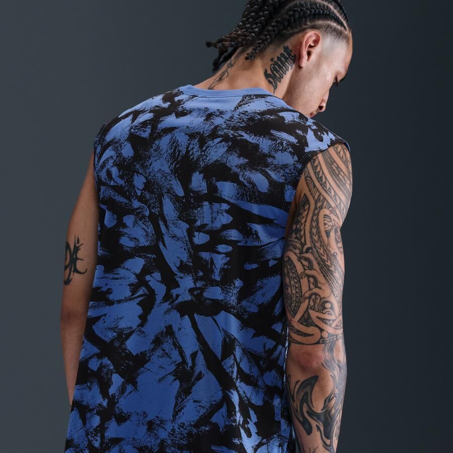 Nike Dri-FIT trainingsshirt zonder mouwen voor heren Blauw