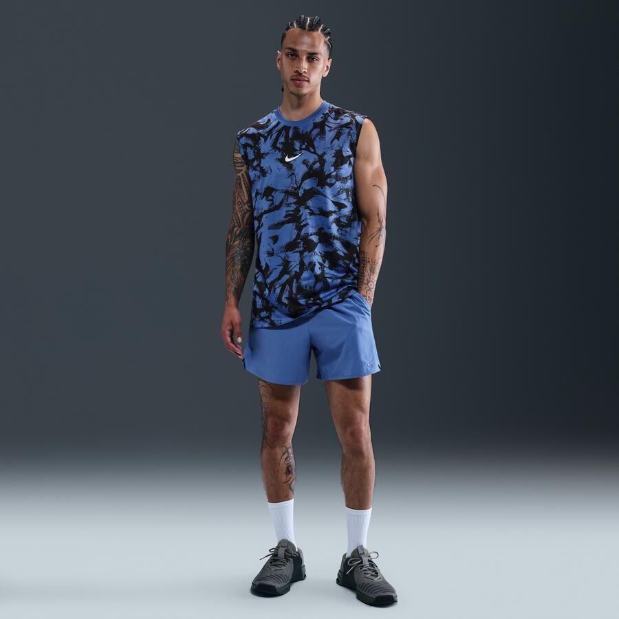 Nike Dri-FIT trainingsshirt zonder mouwen voor heren Blauw - Foto 3