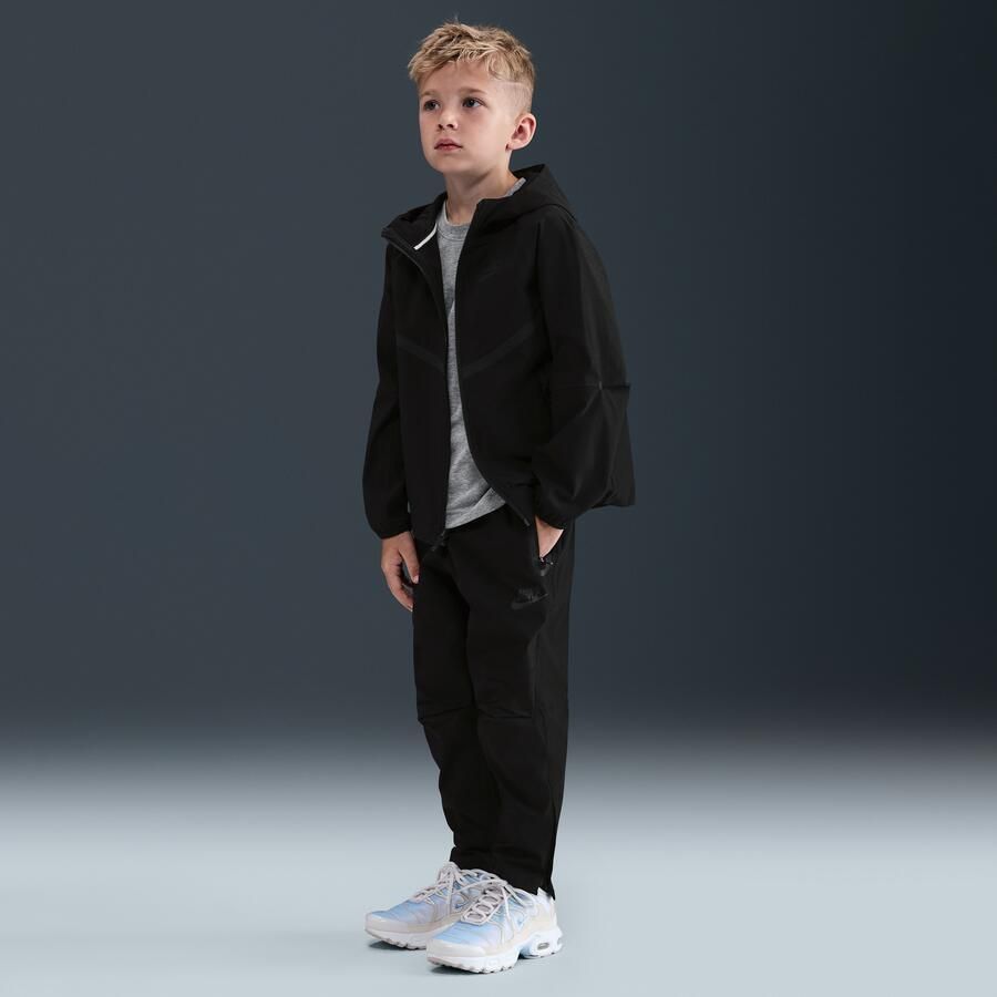 Nike Dri-FIT tweedelige Tech Woven set met rits voor kleuters Zwart - Foto 4