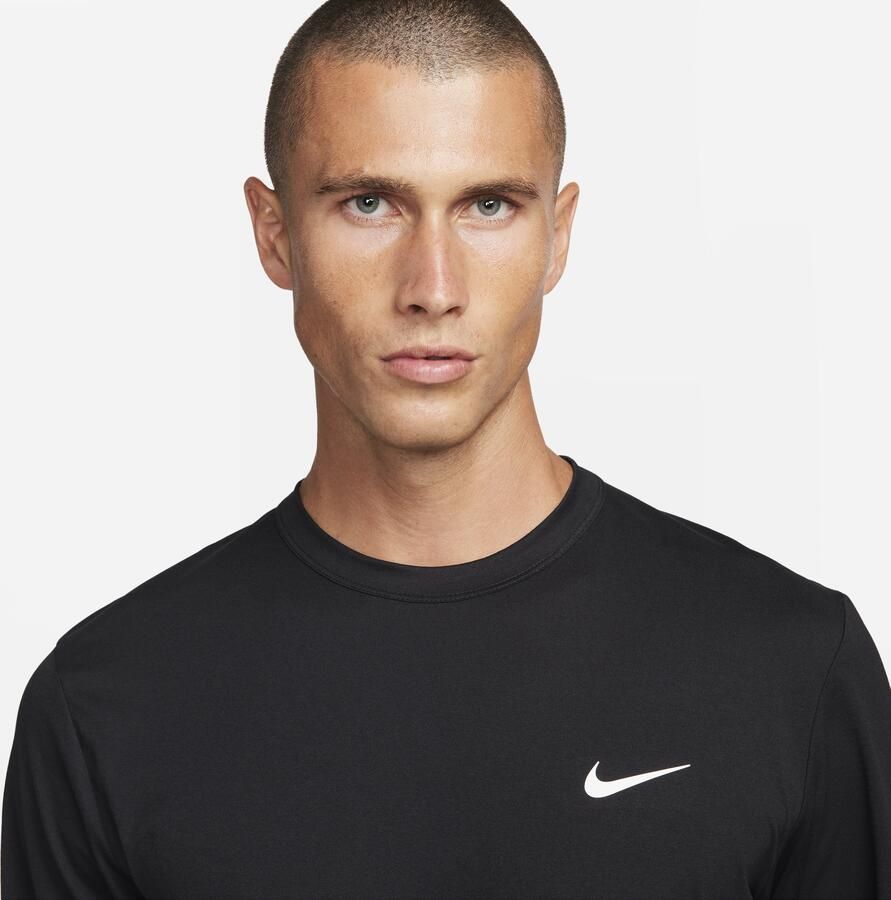 Nike Dri-FIT UV Hyverse fitnesstop met lange mouwen voor heren Zwart