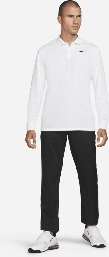 Nike Dri-FIT Victory Golfpolo met lange mouwen voor heren Wit - Foto 3