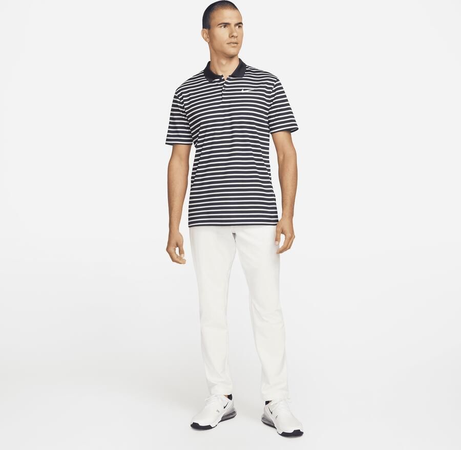 Nike Dri-FIT Victory golfpolo met strepen voor heren Blauw