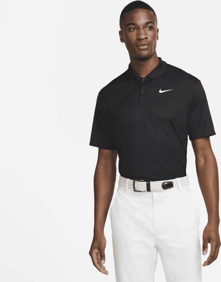 Nike Dri-FIT Victory Golfpolo voor heren Zwart - Foto 2