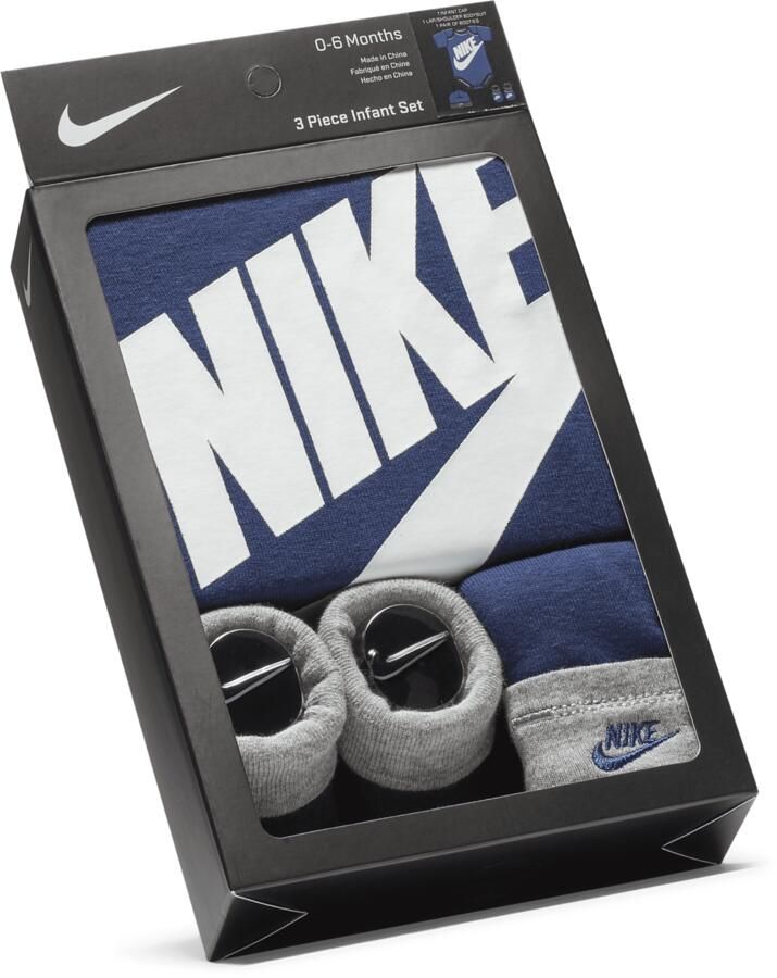 Nike Driedelige babyset (0-6 maanden) Blauw - Foto 2