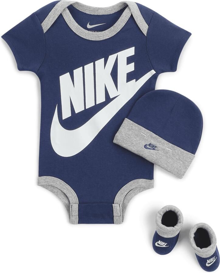 Nike Driedelige babyset (0-6 maanden) Blauw