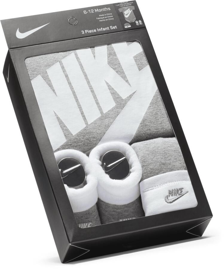 Nike Driedelige babyset (0-6 maanden) Grijs - Foto 2