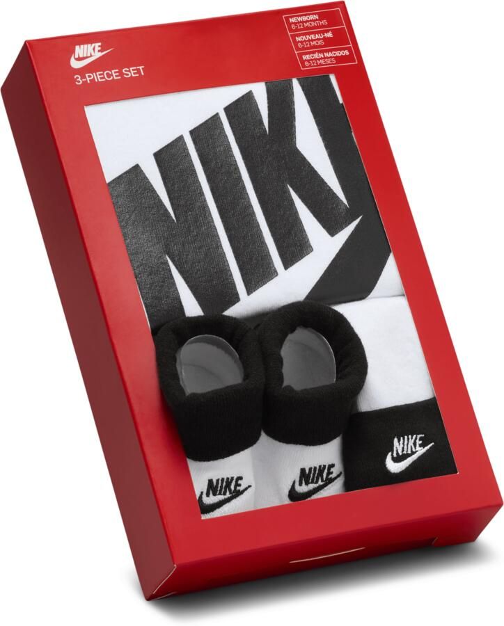 Nike Driedelige babyset (0-6 maanden) Wit - Foto 2