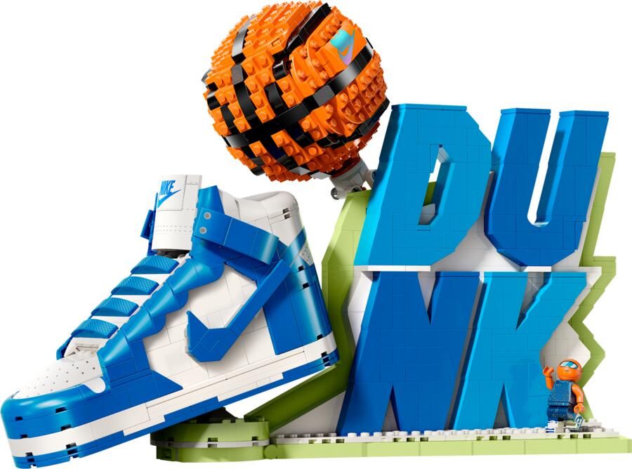 Nike Dunk x LEGO Set sneaker-bouwpakket met exclusieve minifiguur Blauw - Foto 4